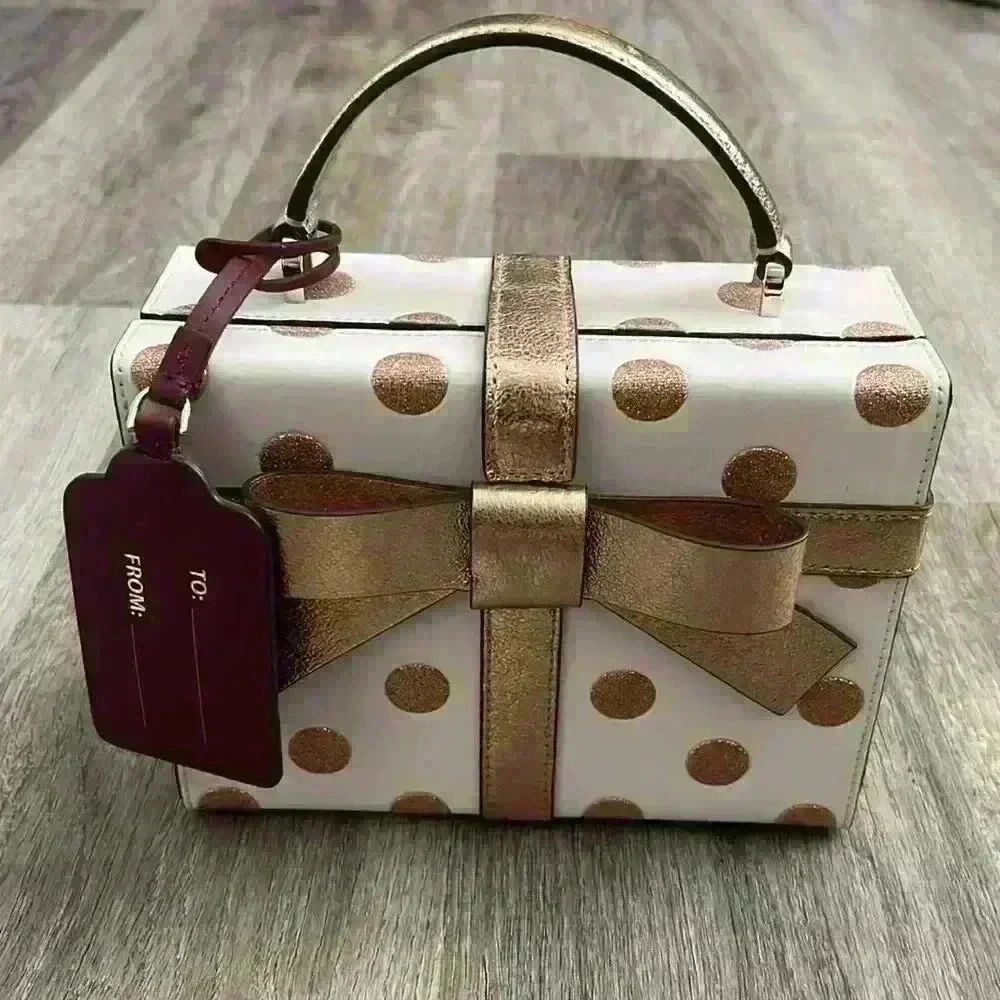 kate spade Wrapping Party Dot Gift Box Crossbody Bag - Picture 1 of 16